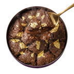 Triple Chocolate Cookies with Gold