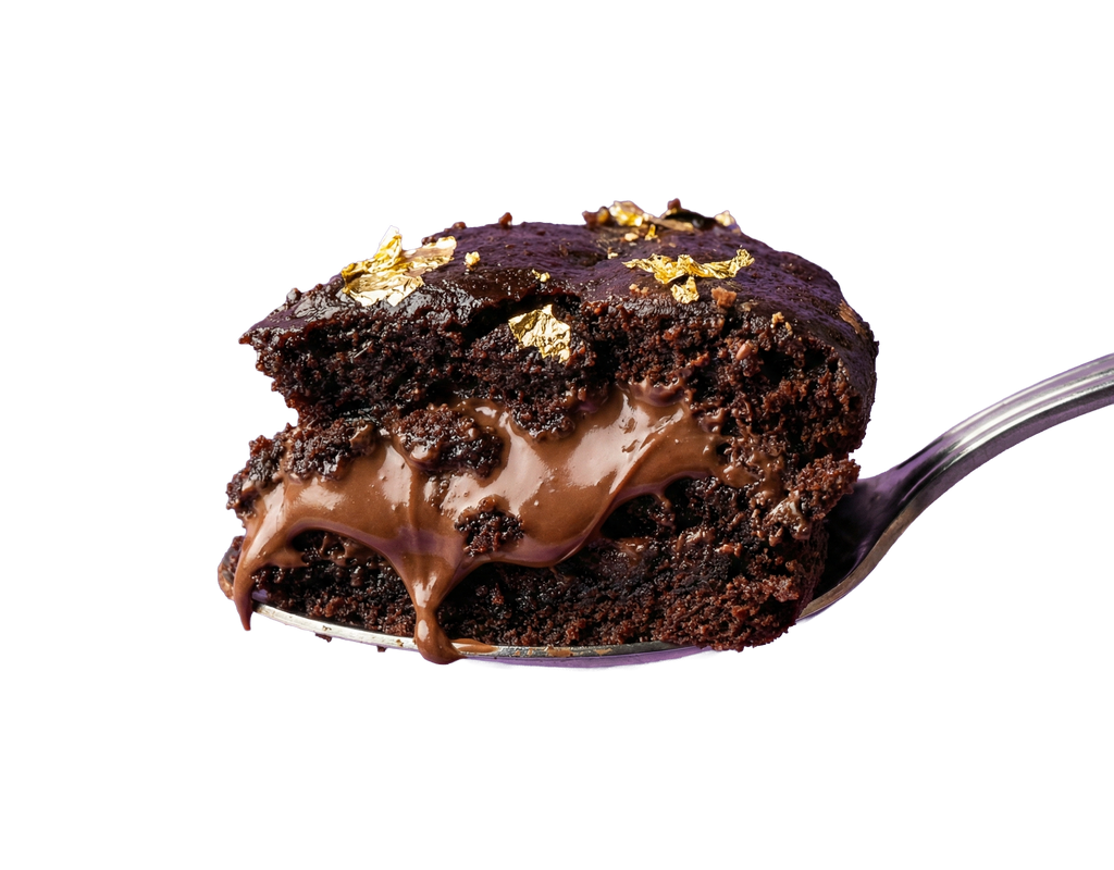 Triple Chocolate Cookies with Gold