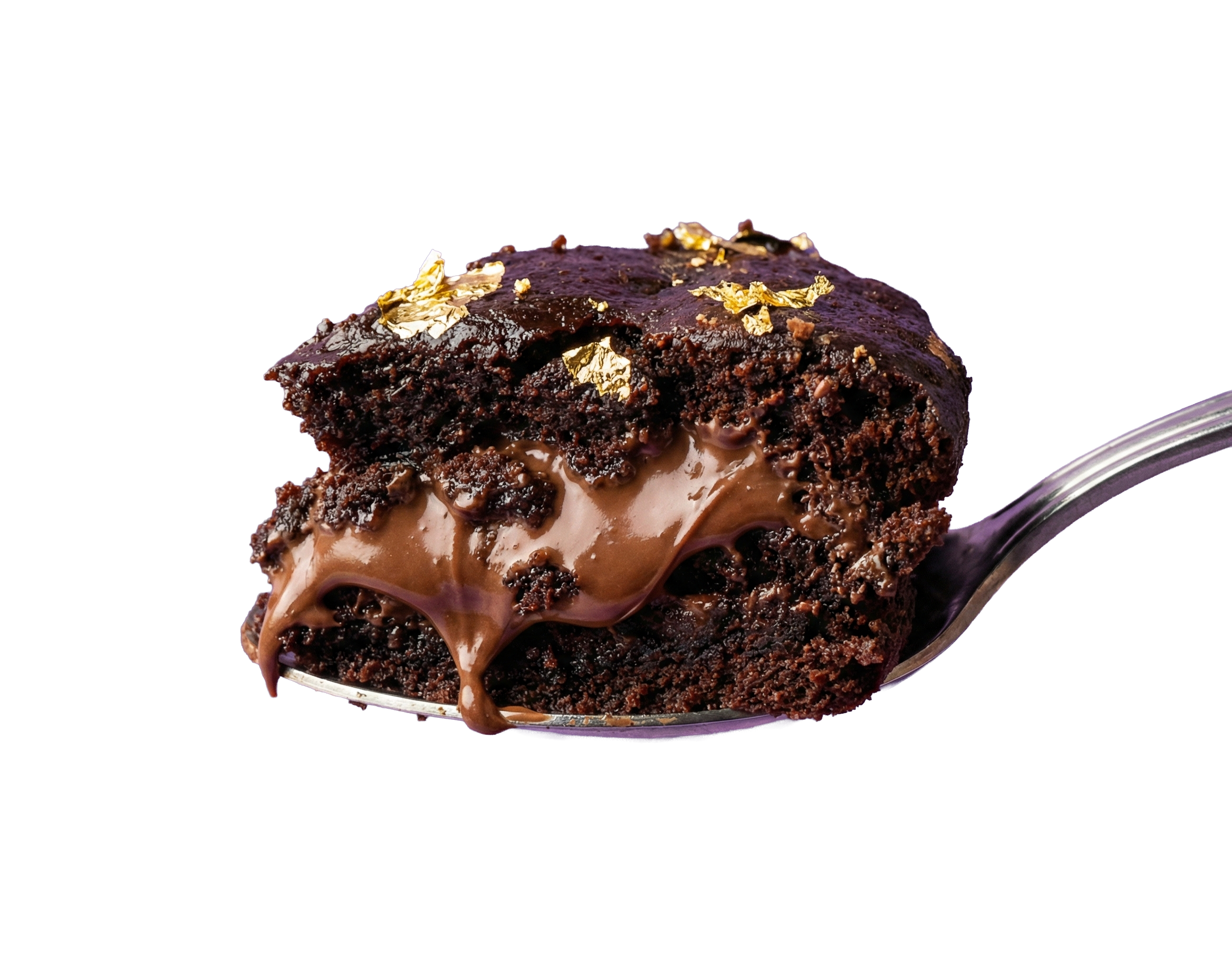 Triple Chocolate Cookies with Gold